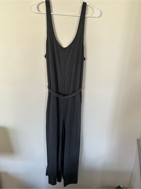 Lululemon Ease of It All Jumpsuit Black/Dark Grey Size 10